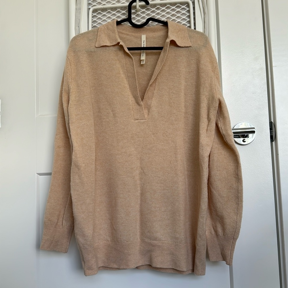 Peach Babaton merino wool sweater
